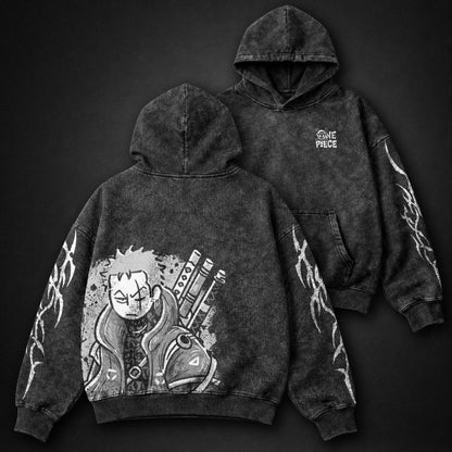 One Piece Fitted Washed Hoodie