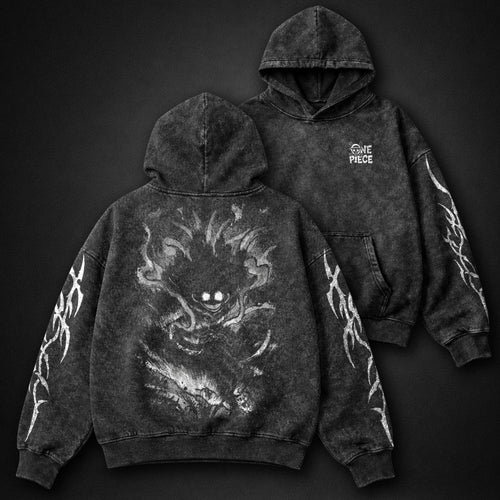 One Piece Streetwear Washed Hoodie