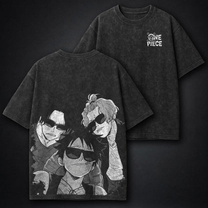 One Piece Faded Washed T-Shirt