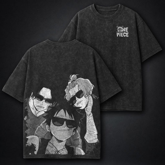 One Piece Faded Washed T-Shirt