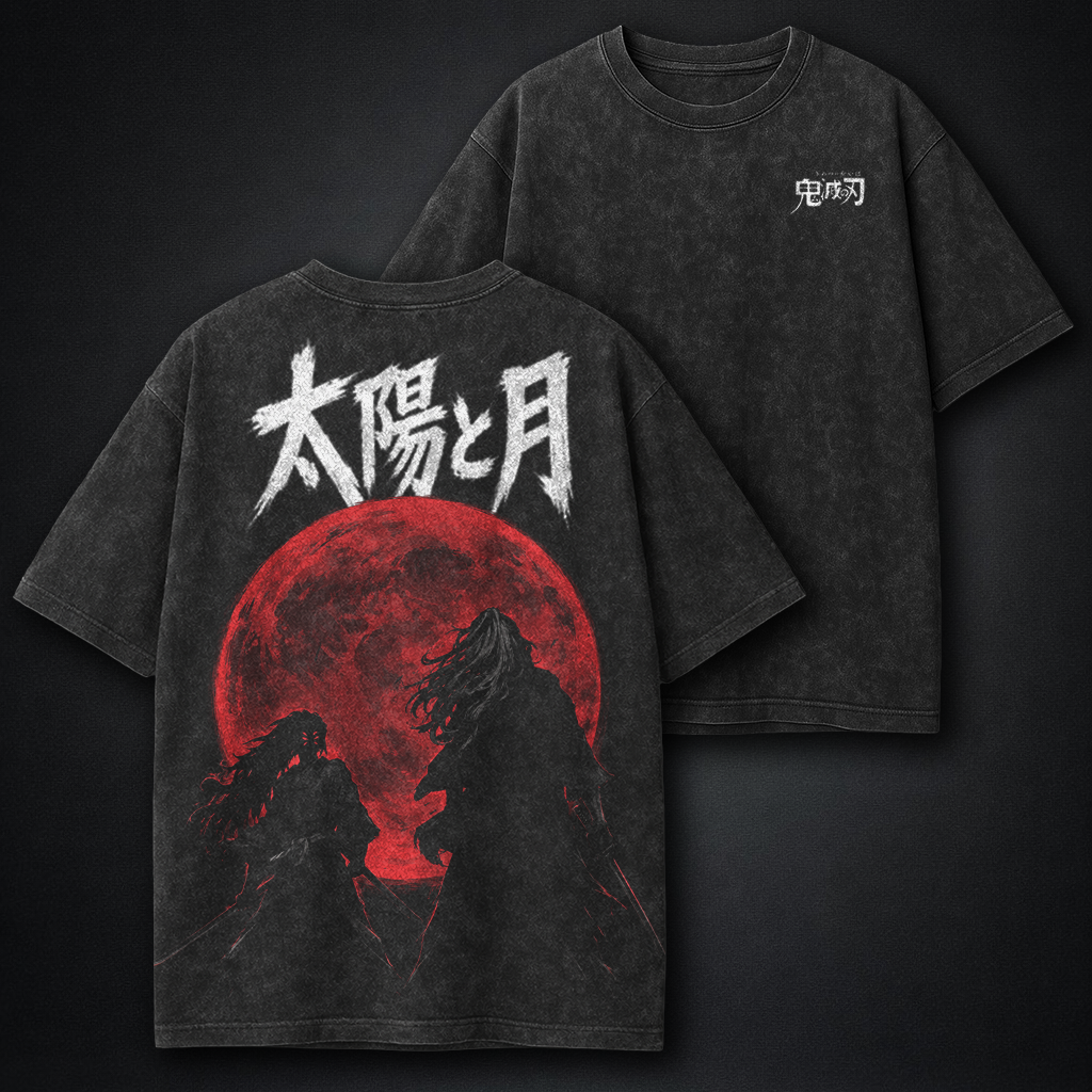 Demon Slayer Kokushibo and Yoriichi Washed T-Shirt