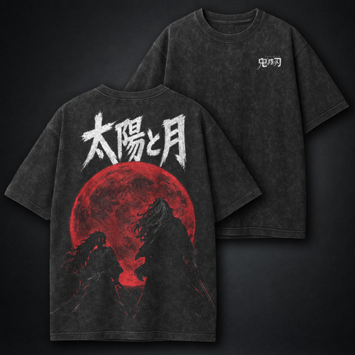 Demon Slayer Kokushibo and Yoriichi Washed T-Shirt