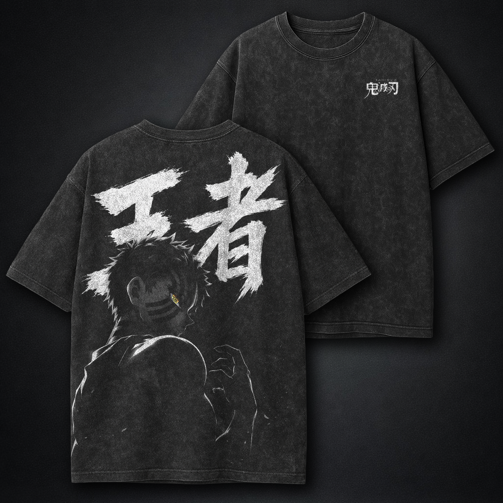 Demon Slayer Akaza Comfy Washed T-Shirt