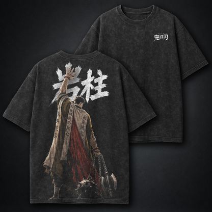 Demon Slayer Stone Hashira Gyomei Washed T-Shirt