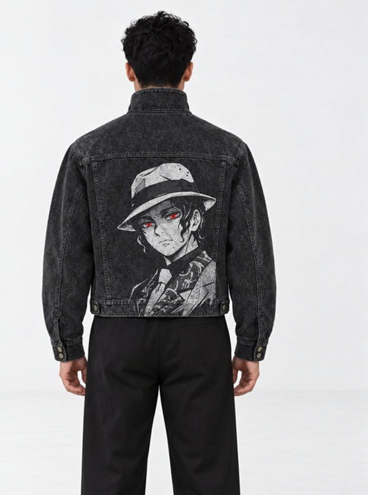 Demon Slayer Comfy Rogue Jacket on model, back view