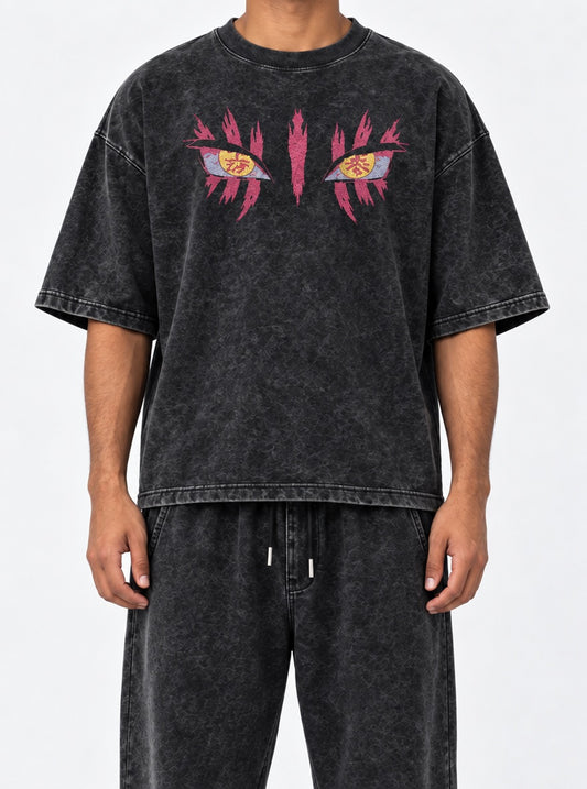 Demon Slayer Essential Washed T-Shirt on model, front view