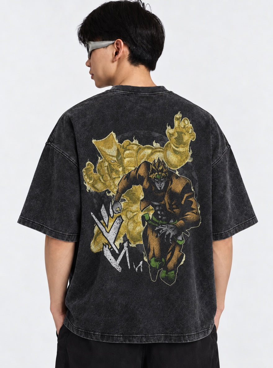 JoJo Retro Washed T-Shirt on model, back view
