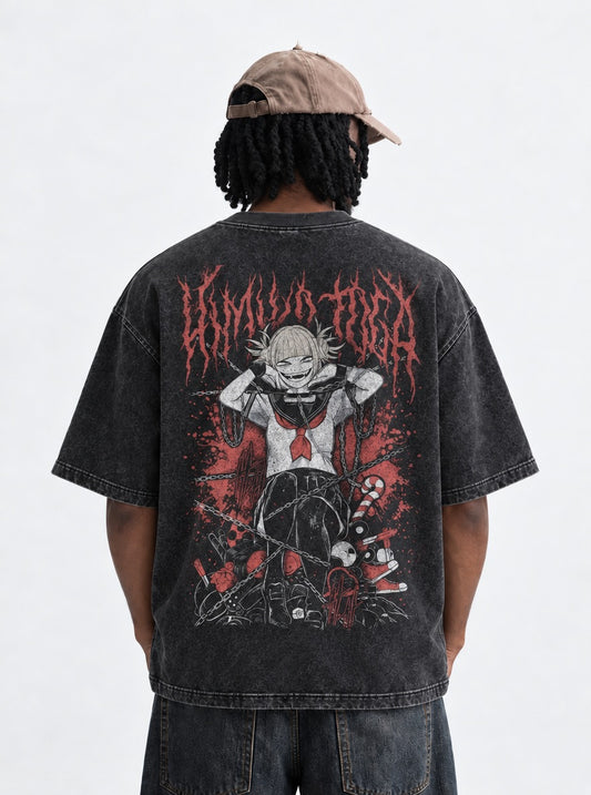 My Hero Academia Modern Washed T-Shirt on model, back view