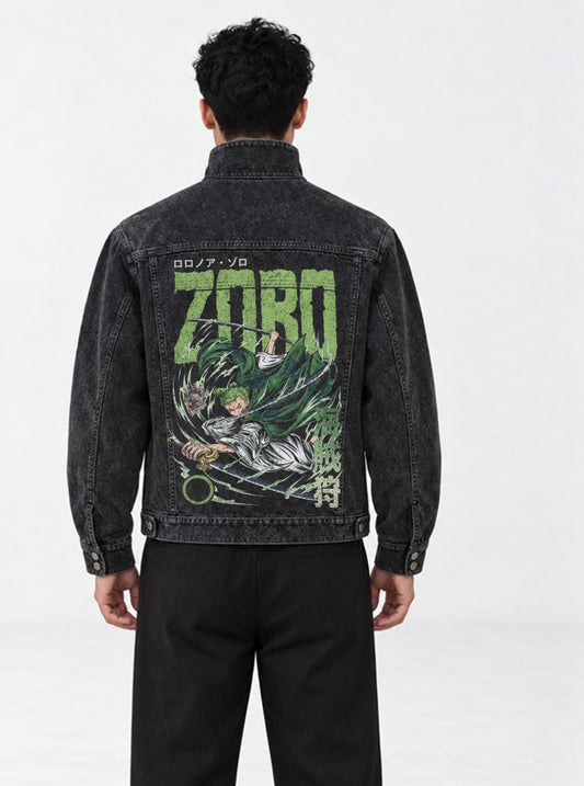One Piece Amazing Rogue Jacket on model, back view