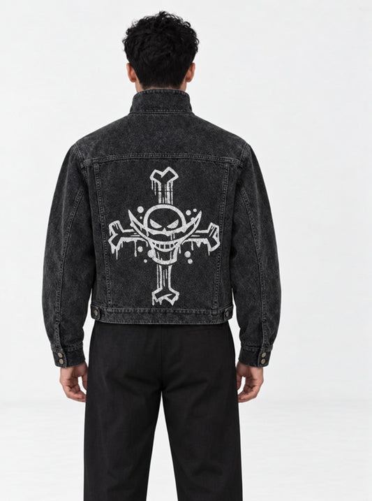One Piece Comfy Rogue Jacket on model, back view