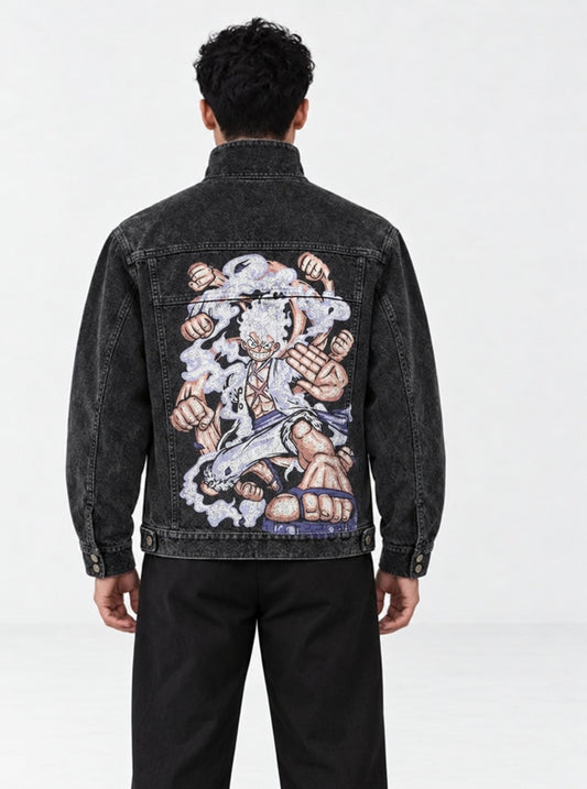 One Piece Cool Rogue Jacket on model, back view
