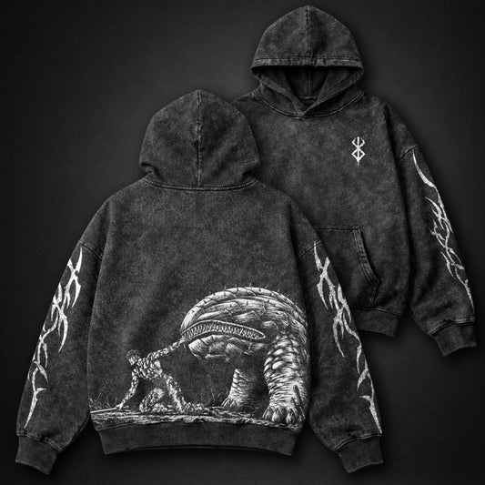 Berserk Beast Slayer Washed Hoodie