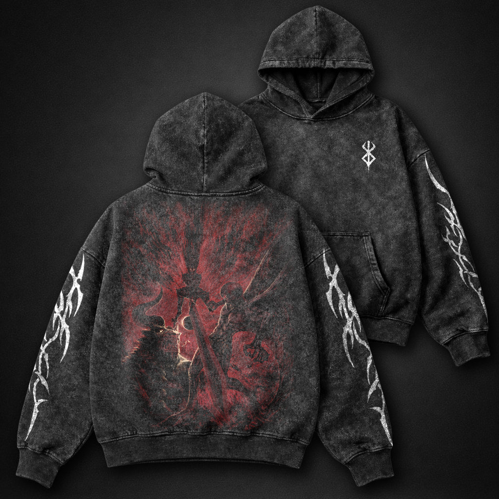 Berserk Eclipse Clash Washed Hoodie