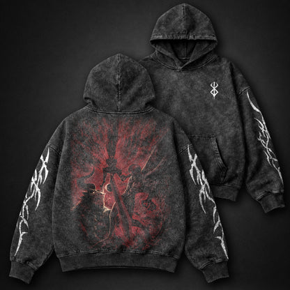 Berserk Eclipse Clash Washed Hoodie