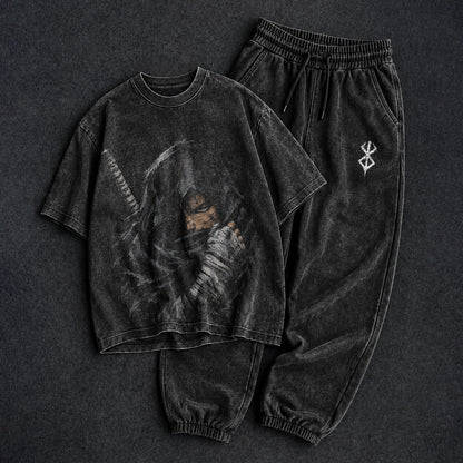 Berserk Washed Berserker Armor T-Shirt and Joggers Combo